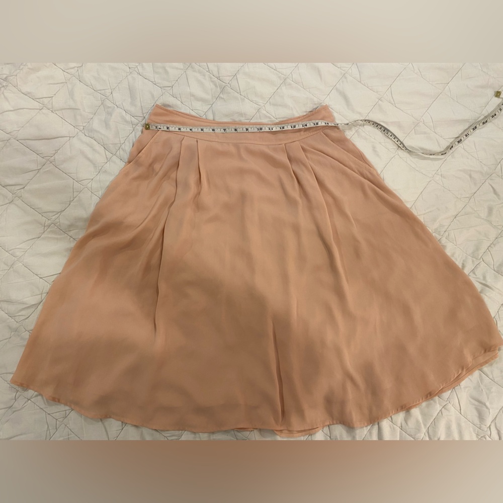 Daniel Rainn Dusty Pink Midi Skirt Size L – A-Line Flowy - Picture 3 of 4